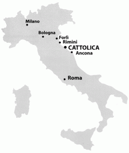 Cattolica on the map